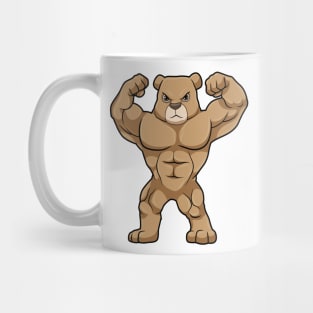 Bear as Bodybuilder with big Muscles Mug